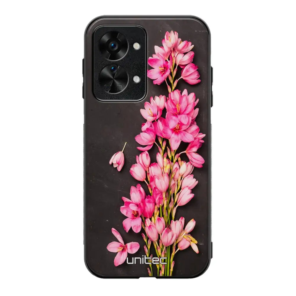 OnePlus Nord 2T kukka suojakuoret - Pink Flowers - Ei
