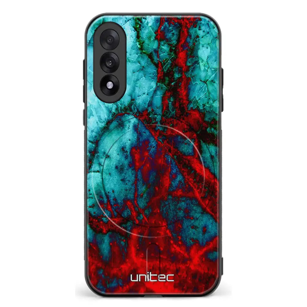 OnePlus Nord 5 marmori suojakuoret Blue Red Marble
