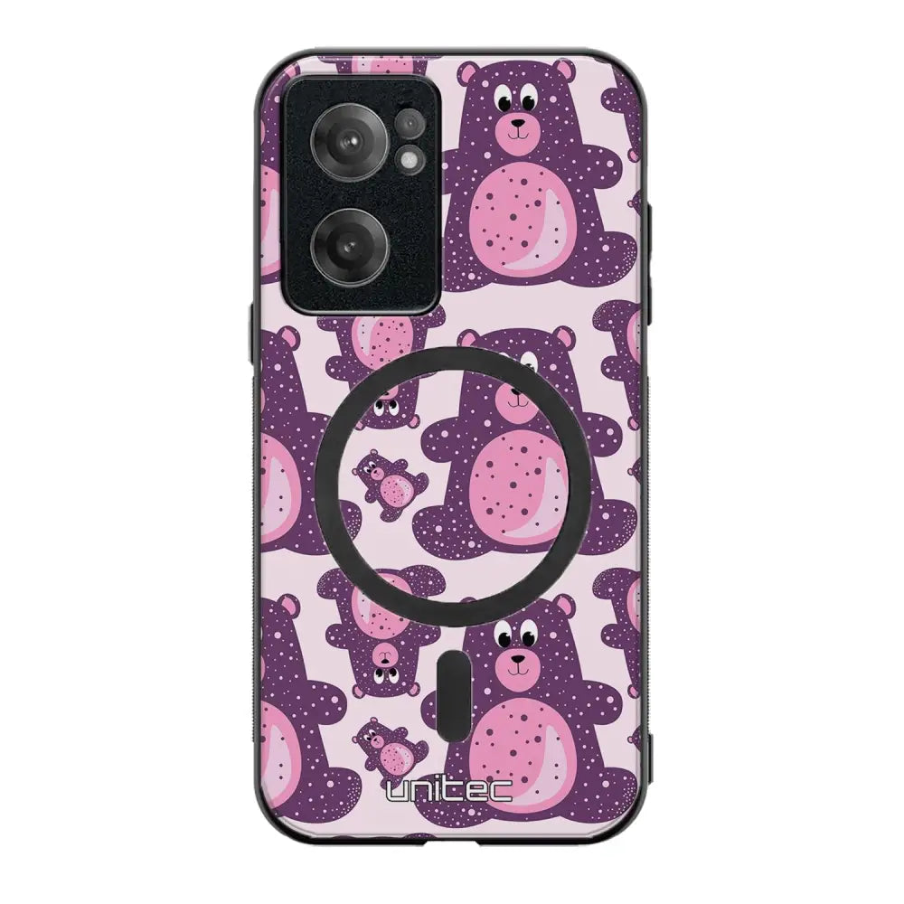 OnePlus Nord CE 2 suojakuoret - Purple Teddy Bear