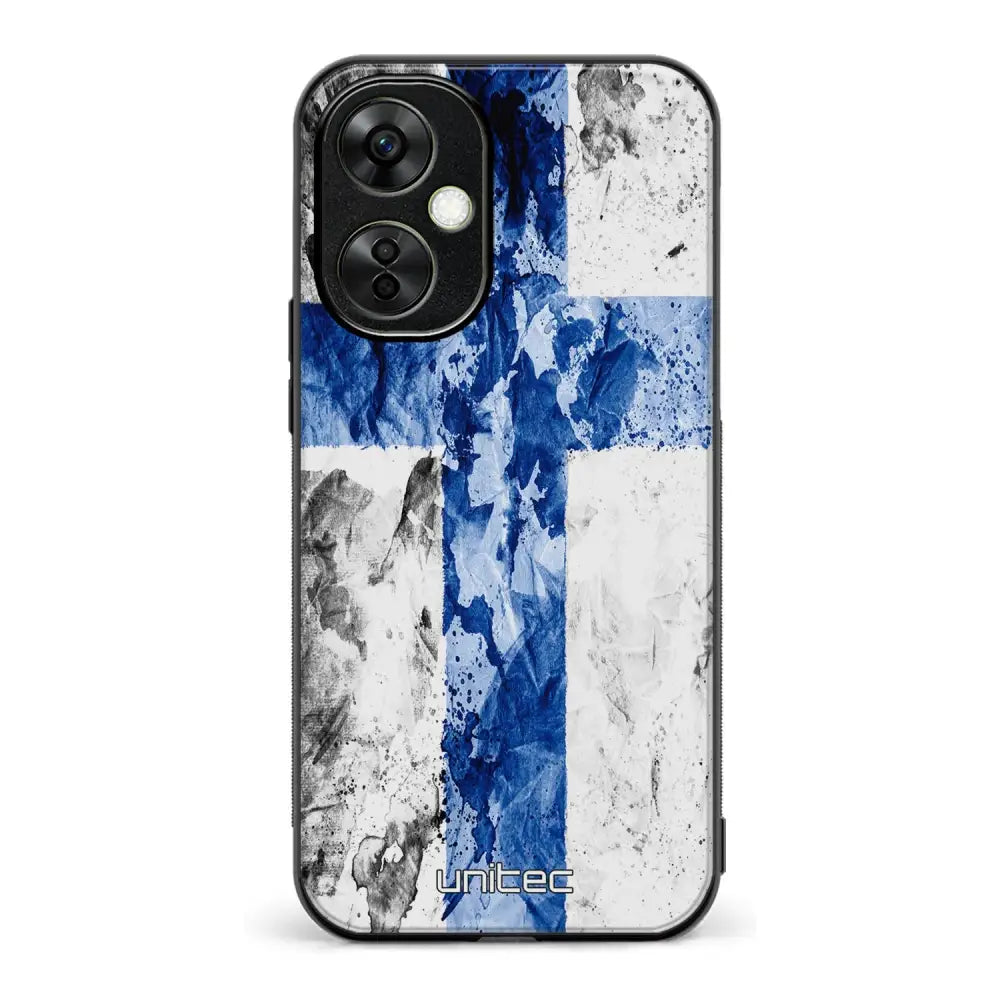 OnePlus Nord CE 3 Lite suojakuoret - Painted Finnish Flag - Ei
