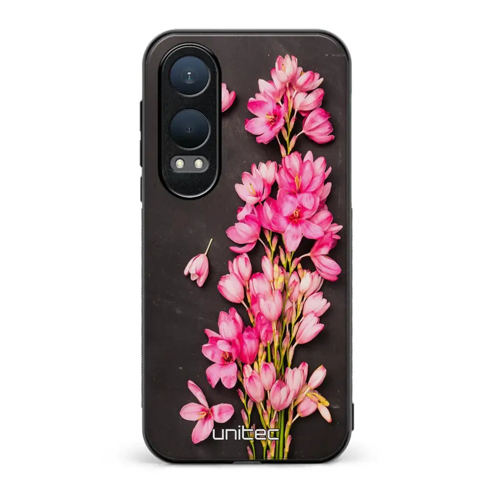 OnePlus Nord CE 4 Lite kukka suojakuoret - Pink Flowers - Ei