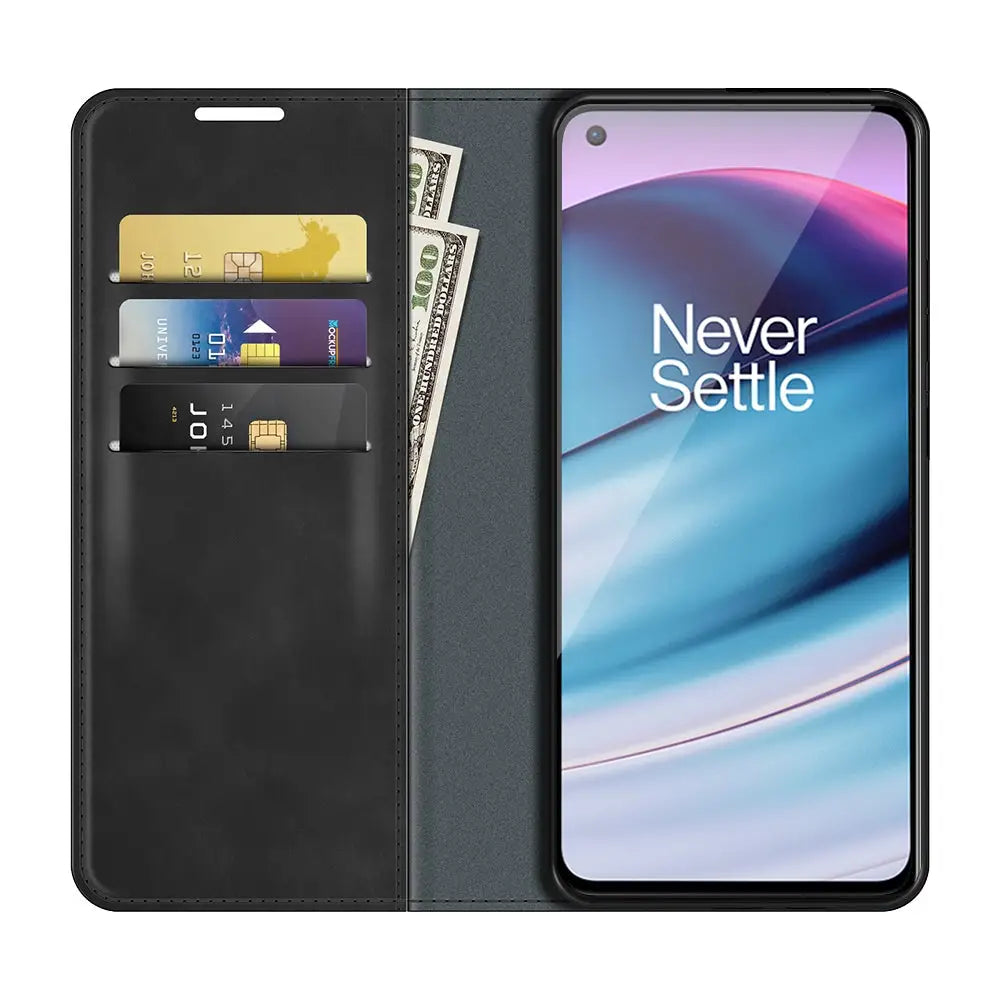 Oneplus Nord CE 5G Unitec Lompakko Suojakotelo Musta