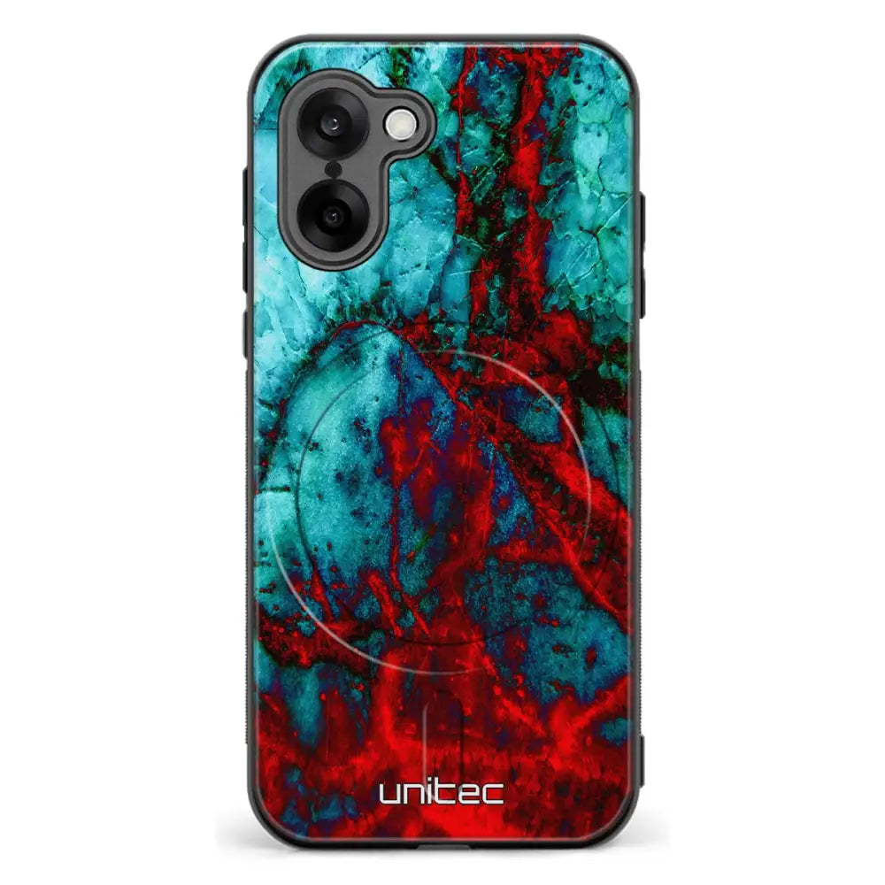 OnePlus Nord CE5 marmori suojakuoret Blue Red Marble