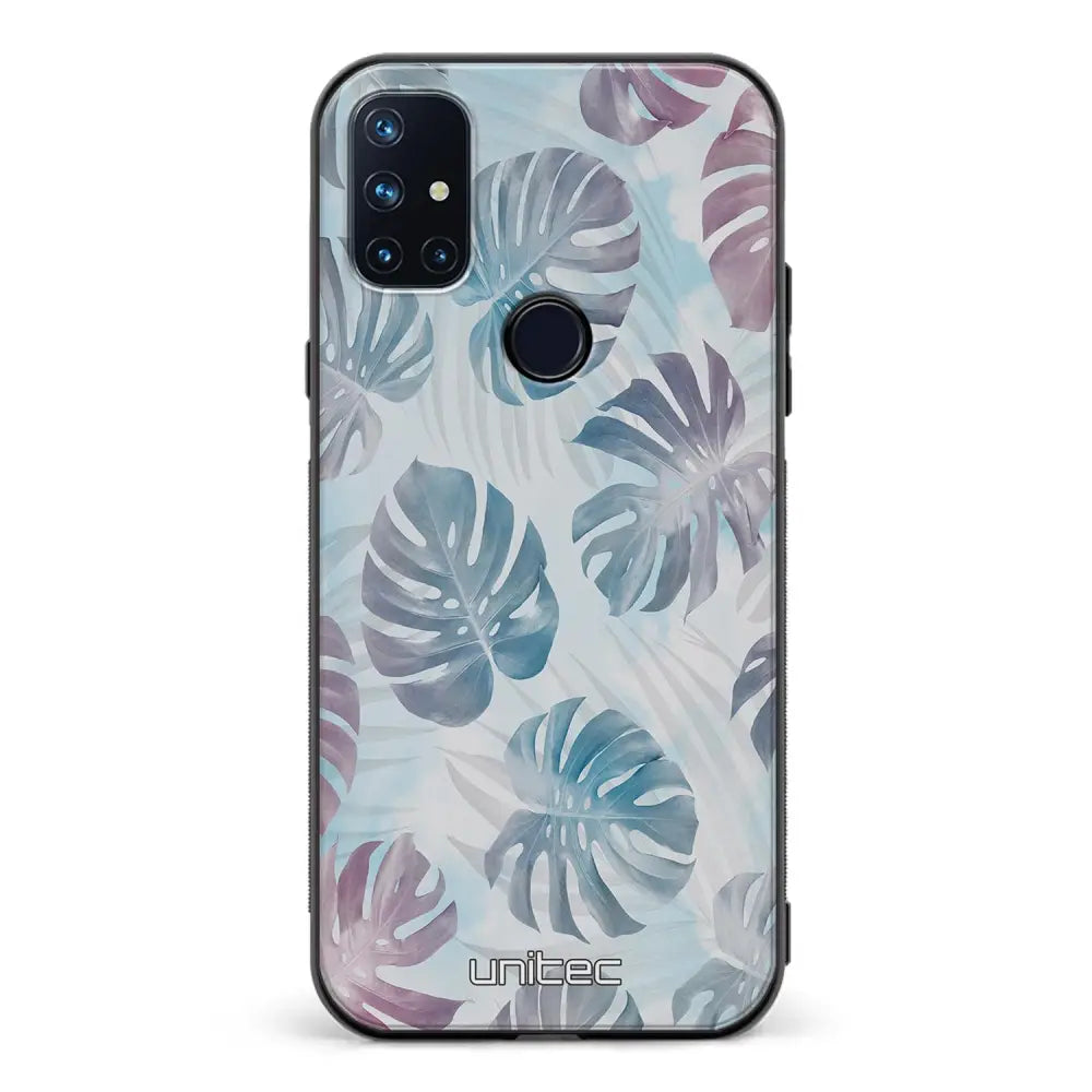 OnePlus Nord N10 kukka suojakuoret - Monstera Texture - Ei