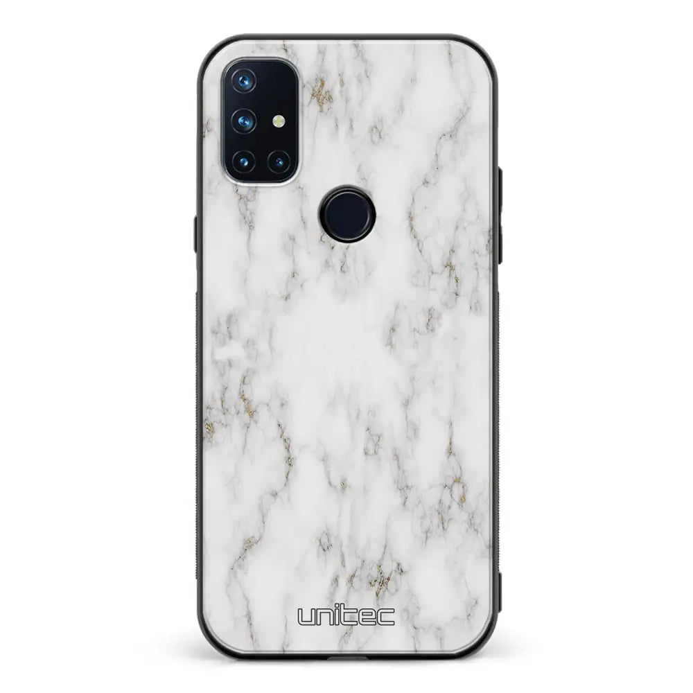 OnePlus Nord N10 marmori suojakuoret - White Marble - Ei
