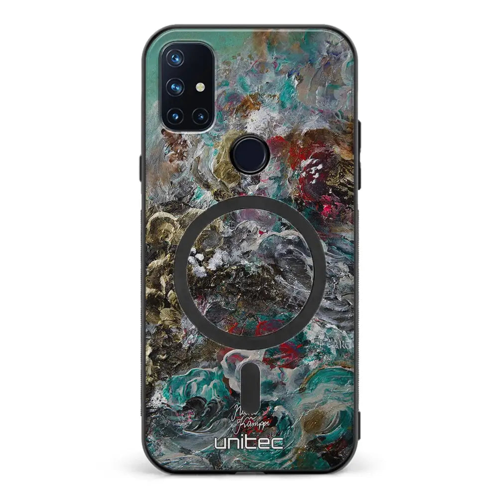 OnePlus Nord N10 modern art suojakuoret - Heart Knows - Noora Kämppi