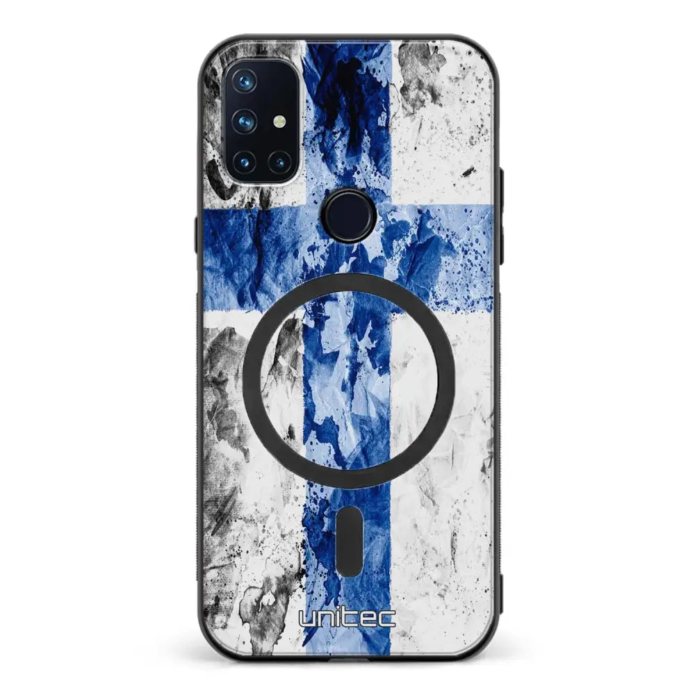 OnePlus Nord N10 suojakuoret - Painted Finnish Flag