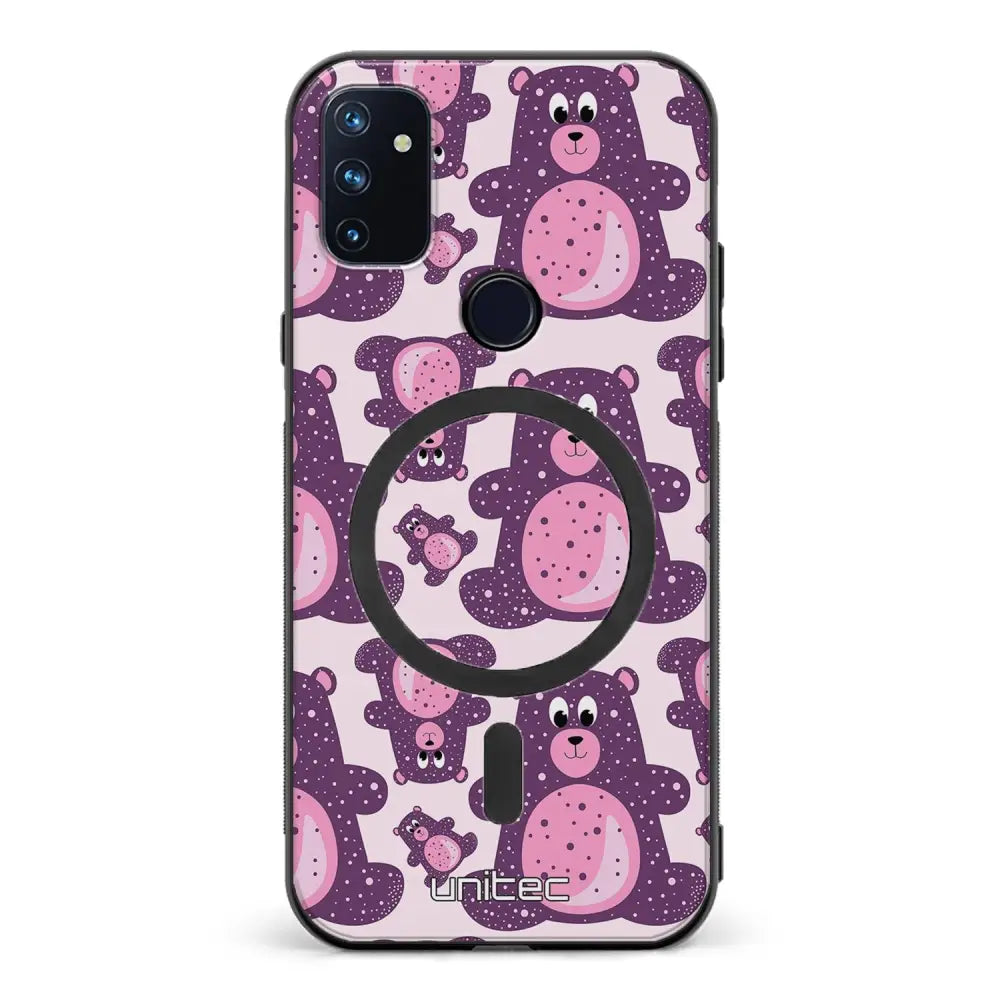 OnePlus Nord N100 suojakuoret - Purple Teddy Bear