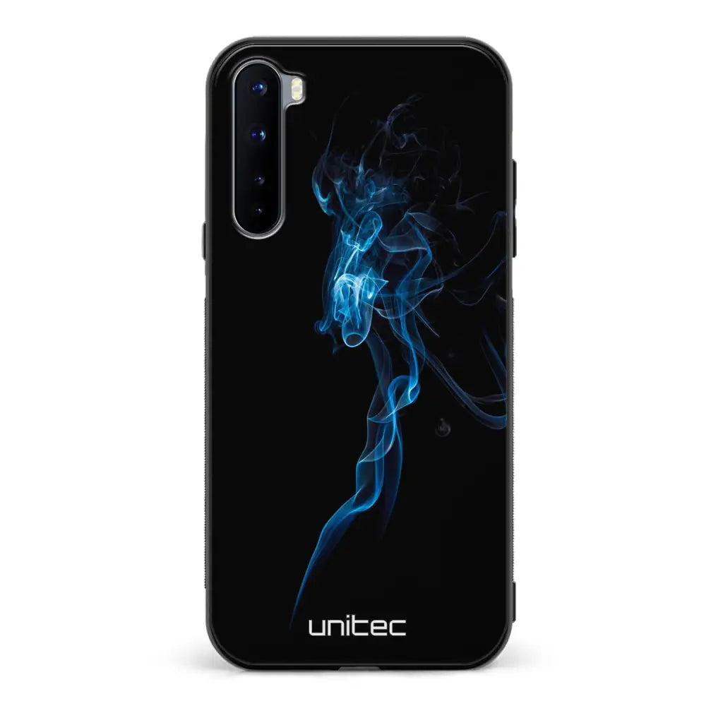 OnePlus Nord suojakuoret - Blue Smoke On Black - Ei