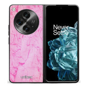 OnePlus Open marmori suojakuoret - Light Pink Marble - Ei