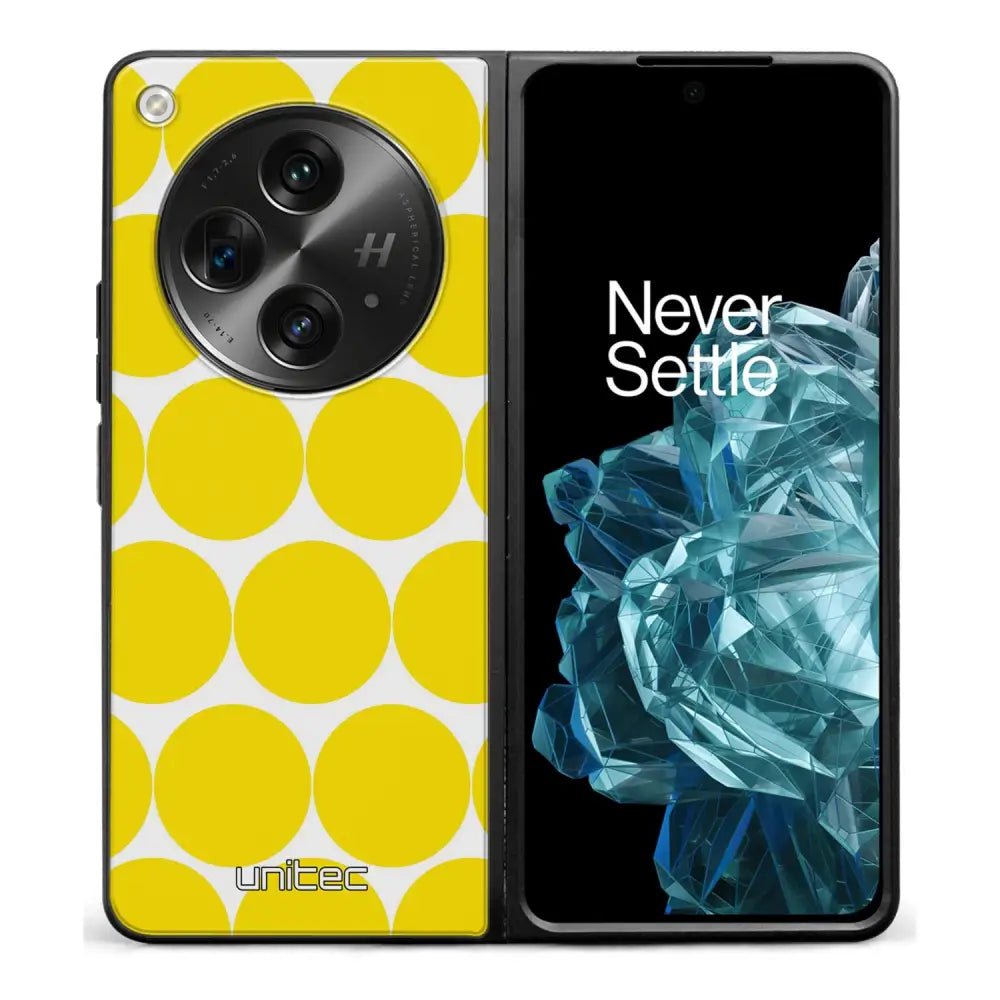 OnePlus Open pallo suojakuoret - Keltainen Pallo - Ei