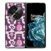OnePlus Open suojakuoret - Purple Teddy Bear - Ei