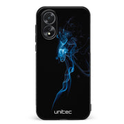 Oppo A18 suojakuoret - Blue Smoke On Black