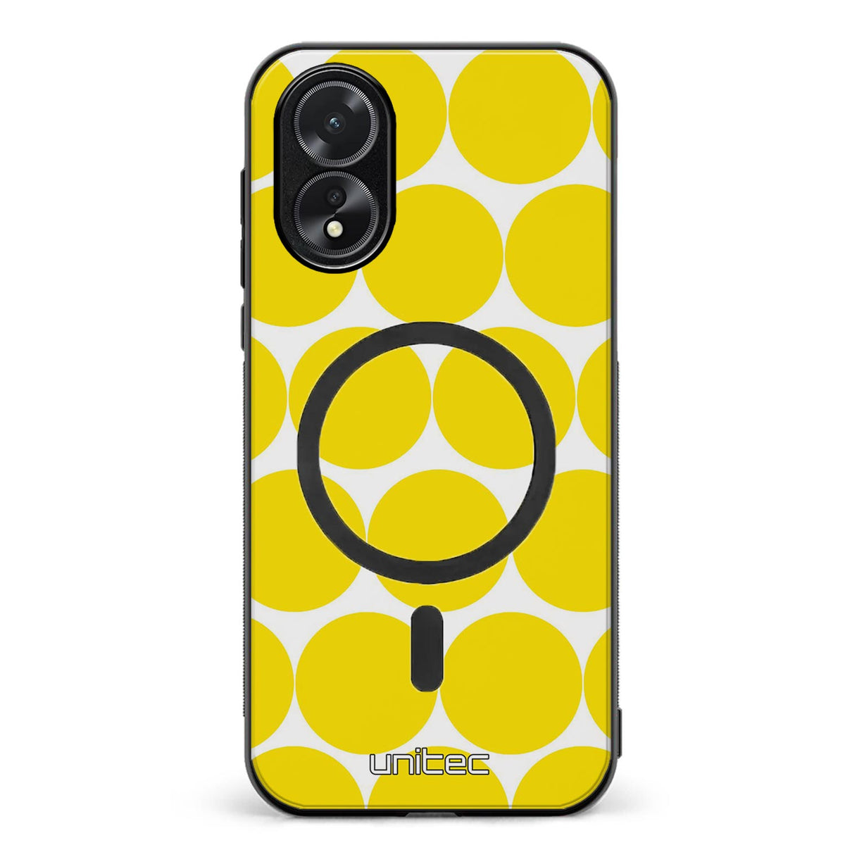 Oppo A18 pallo suojakuoret - Keltainen Pallo