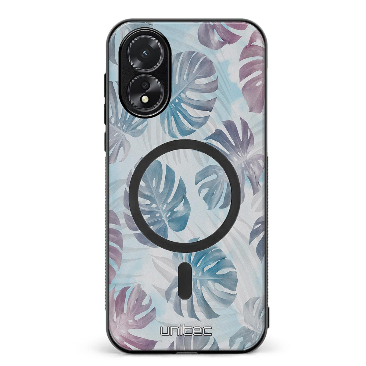 Oppo A18 kukka suojakuoret - Monstera Texture