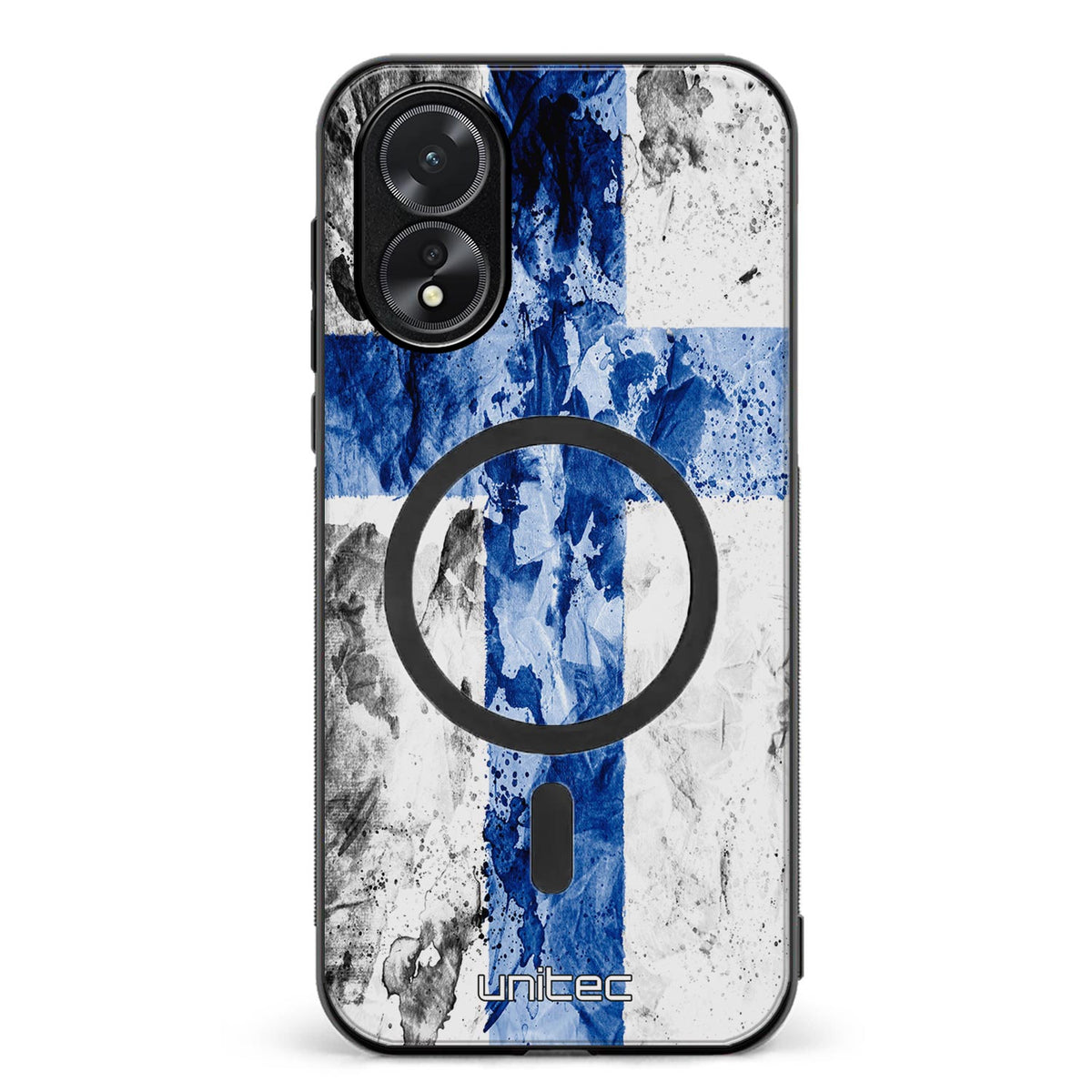 Oppo A18 suojakuoret - Painted Finnish Flag
