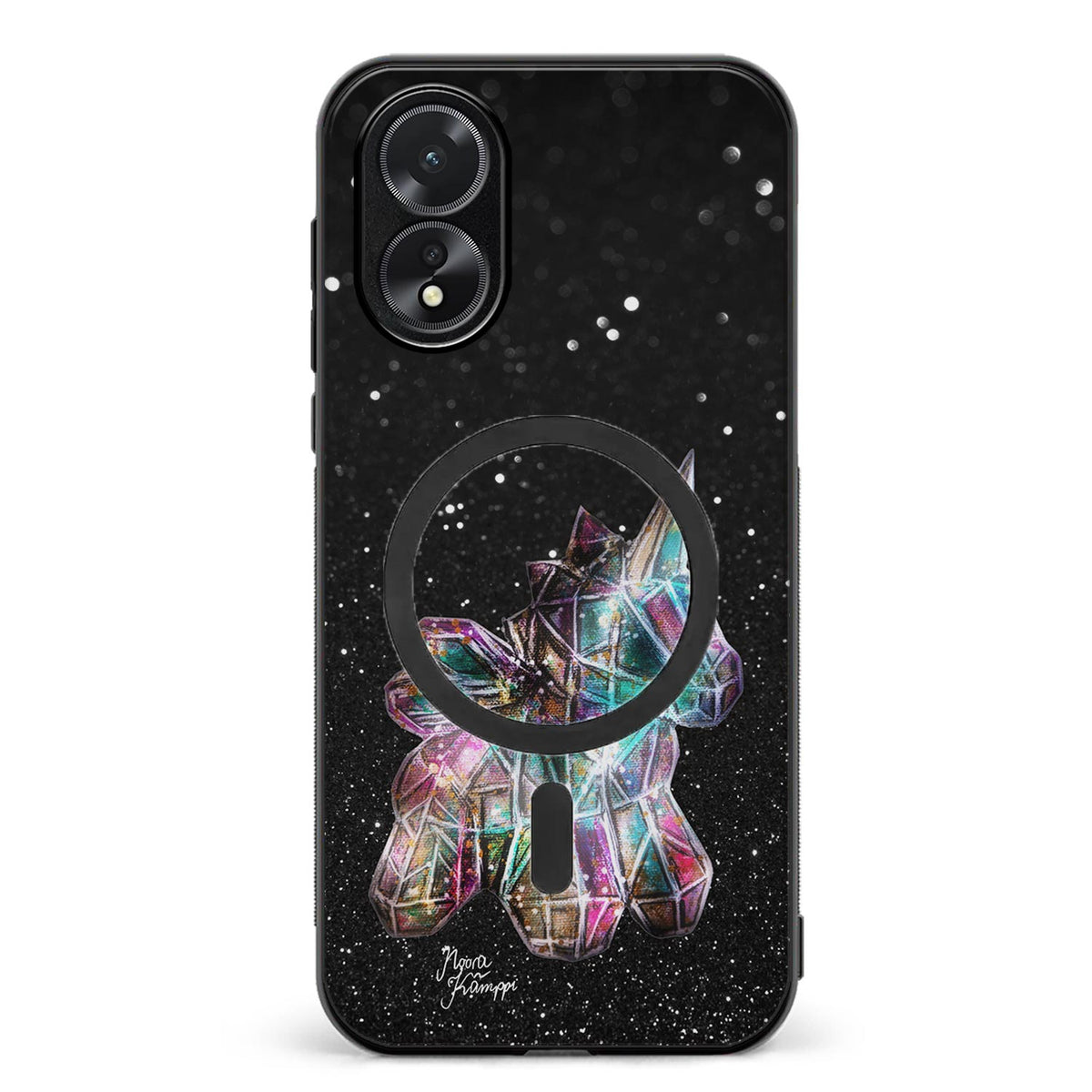 Oppo A18 unicorn suojakuoret - Valkoinen - Noora Kämppi