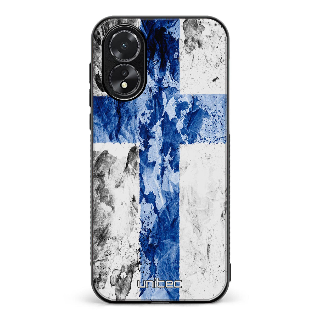 Oppo A18 suojakuoret - Painted Finnish Flag