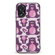 Oppo A18 suojakuoret - Purple Teddy Bear