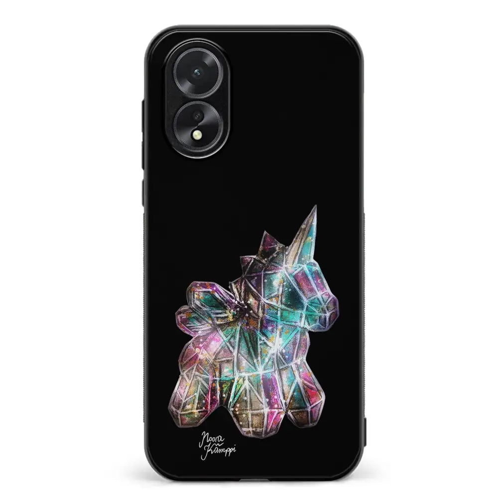 Oppo A38 unicorn suojakuoret - Musta - Noora Kämppi - Ei