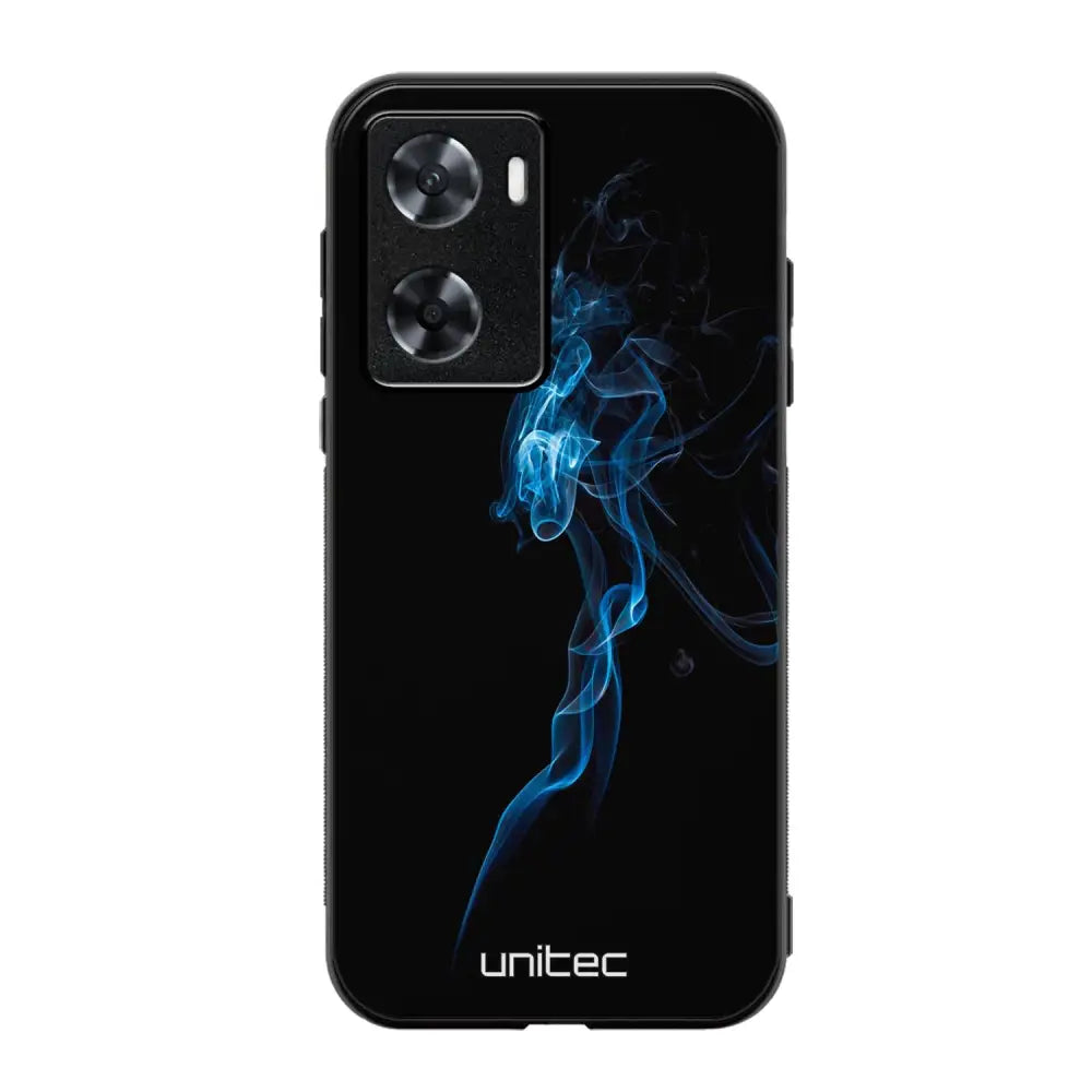 Oppo A77 suojakuoret - Blue Smoke On Black - Ei
