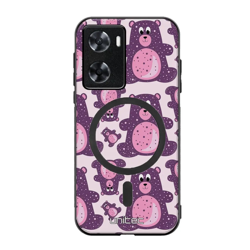 Oppo A77 suojakuoret - Purple Teddy Bear