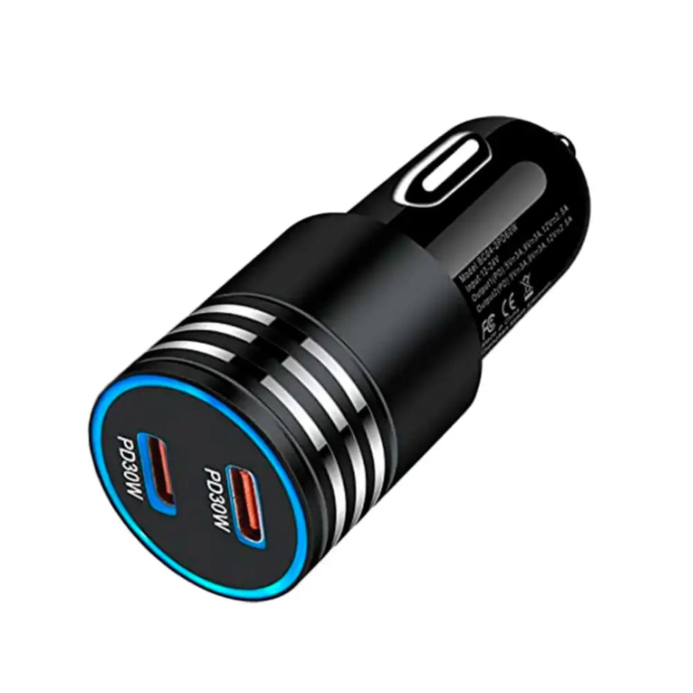Pikalaturi tupakansytyttimeen 2xUSB-C 40W