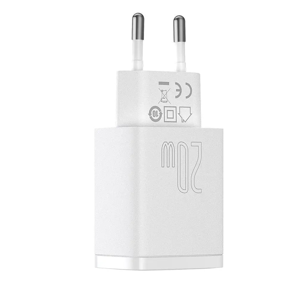 Puhelimen laturi USB ja USB-C liittimellä 20W