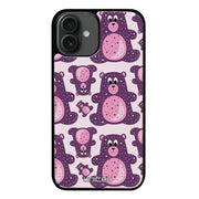 Puhelimen suojakuoret - Purple Teddy Bear - Ei