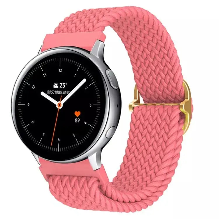 Punottu Nailonranneke 20mm - Pinkki