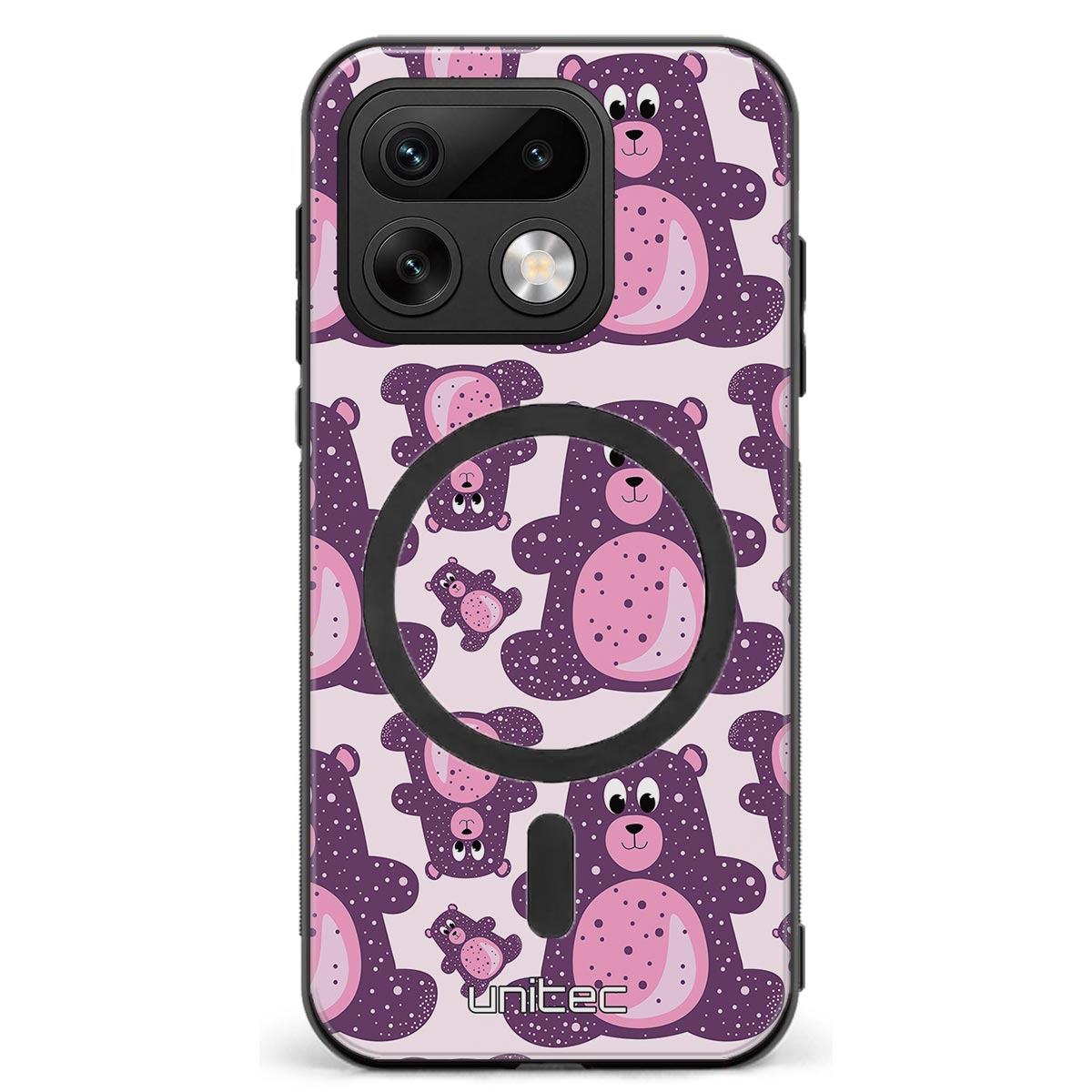 Realme 16 Pro 5G suojakuoret - Purple Teddy Bear