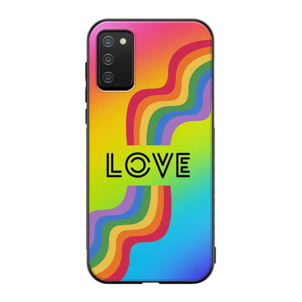 Samsung Galaxy A02s pride suojakuoret - Love - Ei