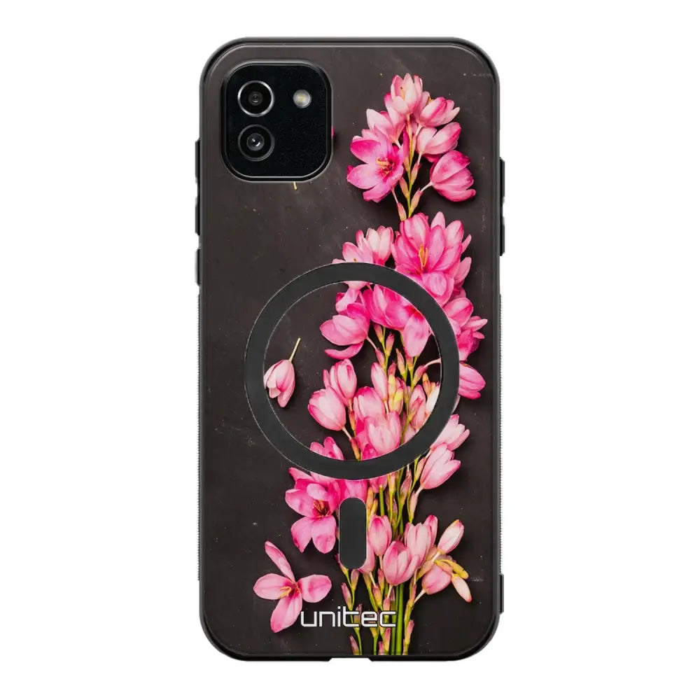 Samsung Galaxy A03 kukka suojakuoret - Pink Flowers