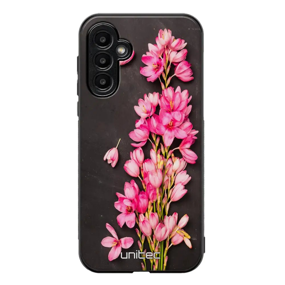 Samsung Galaxy A04s kukka suojakuoret - Pink Flowers - Ei