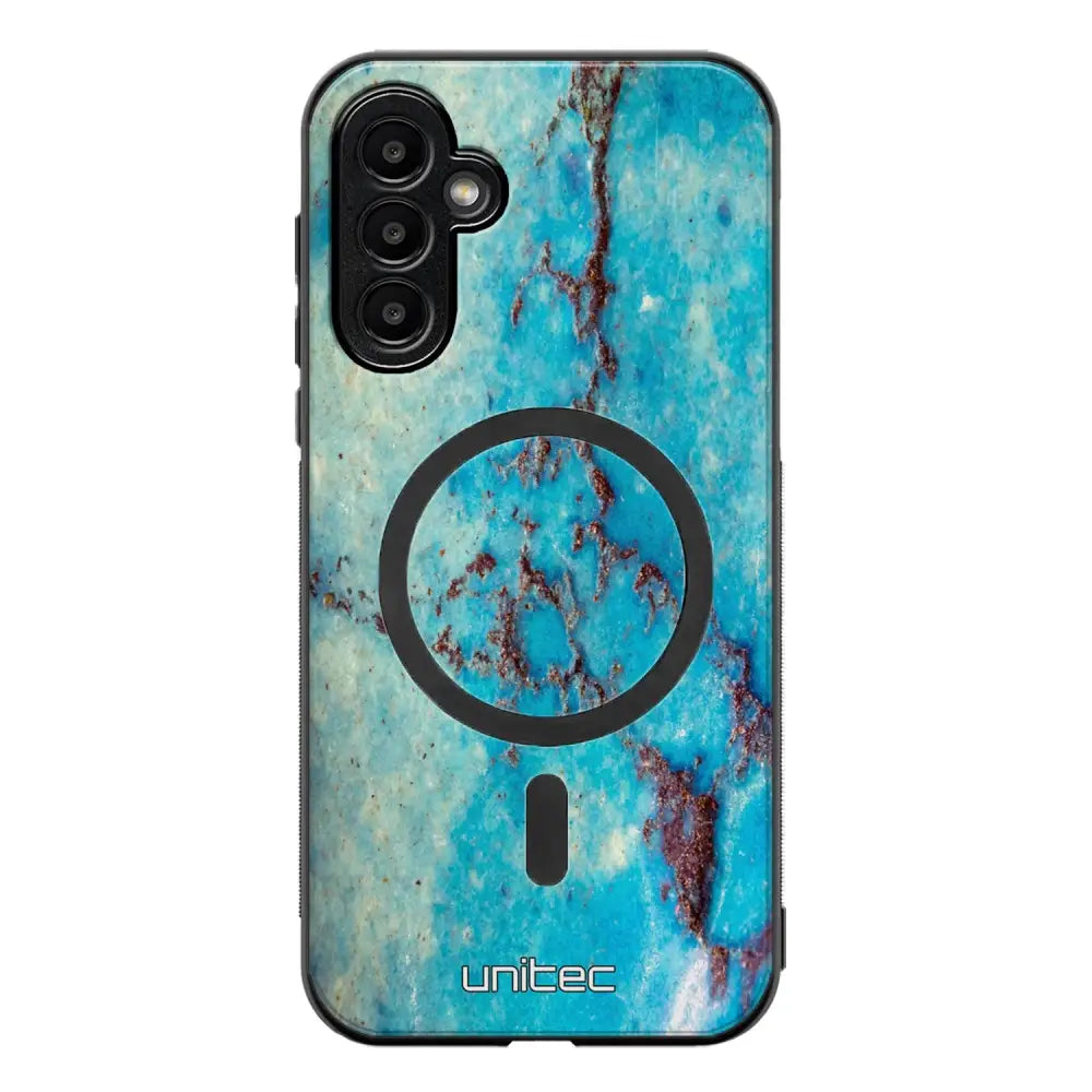 Samsung Galaxy A04s marmori suojakuoret - Turquoise Marble