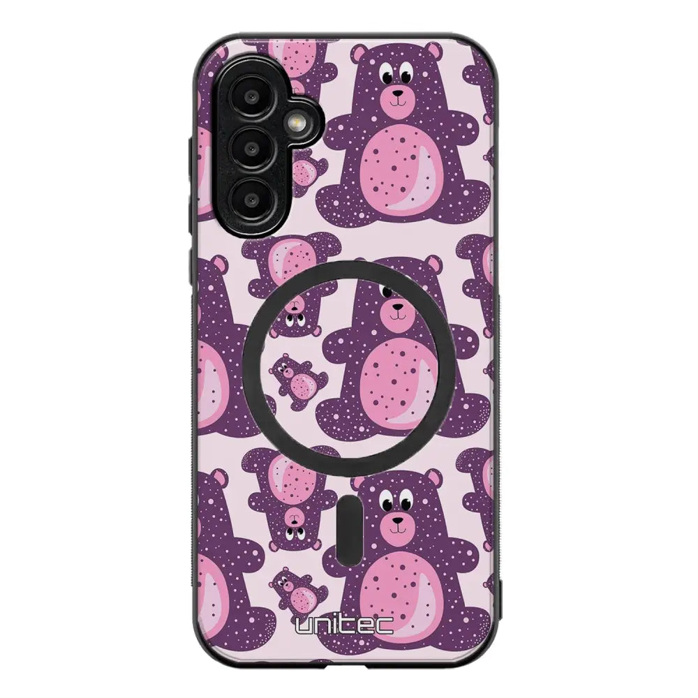 Samsung Galaxy A04s suojakuoret - Purple Teddy Bear