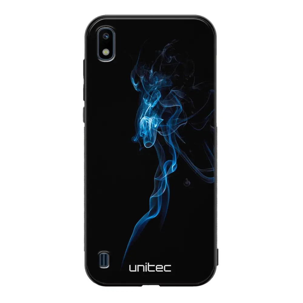 Samsung Galaxy A10 suojakuoret - Blue Smoke On Black - Ei