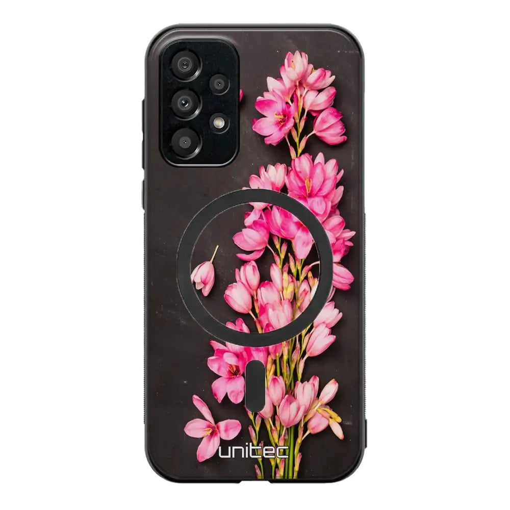 Samsung Galaxy A13 4G kukka suojakuoret - Pink Flowers