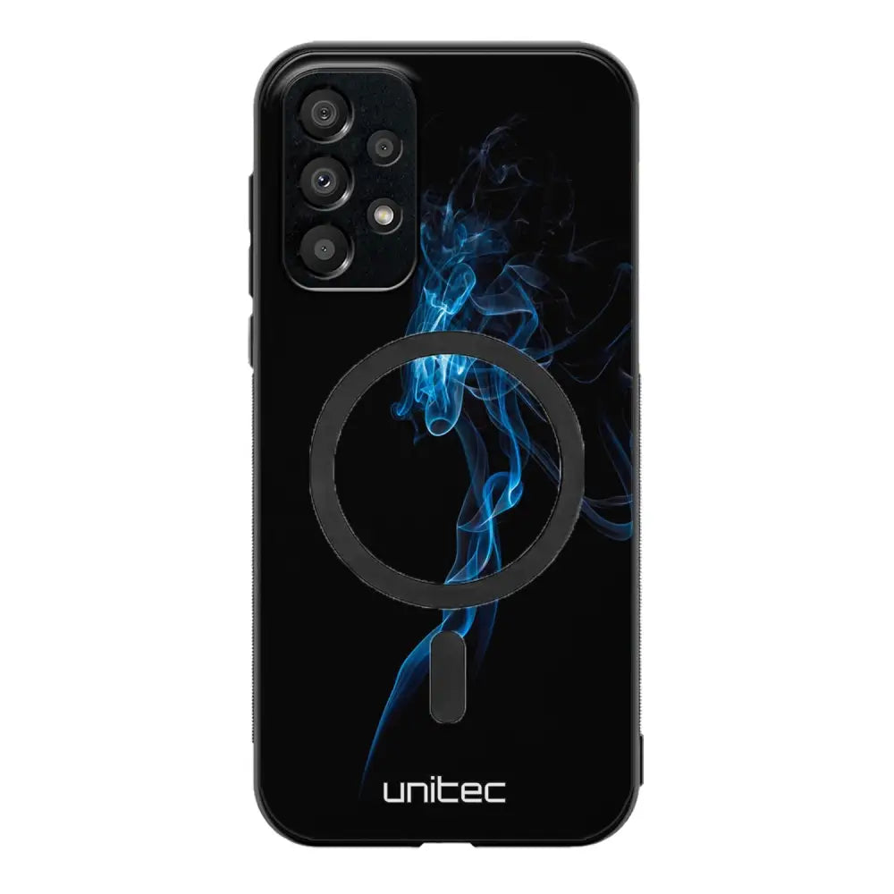 Samsung Galaxy A13 4G suojakuoret - Blue Smoke On Black