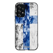 Samsung Galaxy A13 4G suojakuoret - Painted Finnish Flag - Ei