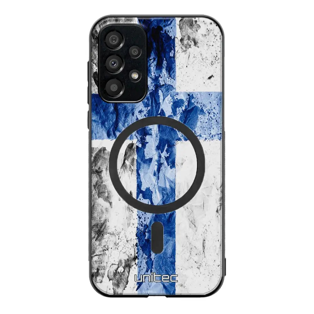 Samsung Galaxy A13 4G suojakuoret - Painted Finnish Flag
