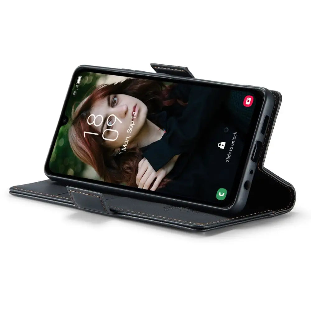 Samsung Galaxy A15 Lompakko suojakotelo RFID - Musta - CaseMe