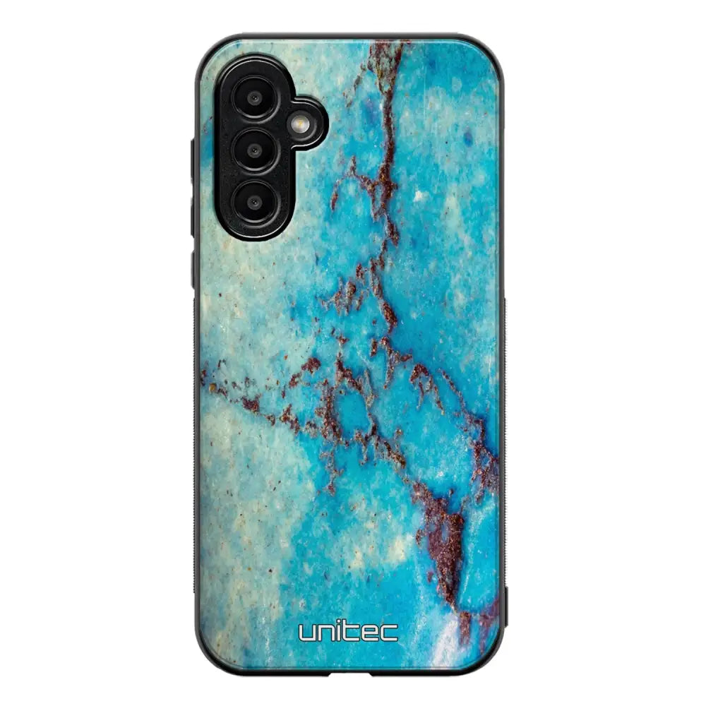 Samsung Galaxy A15 marmori suojakuoret - Turquoise Marble - Ei