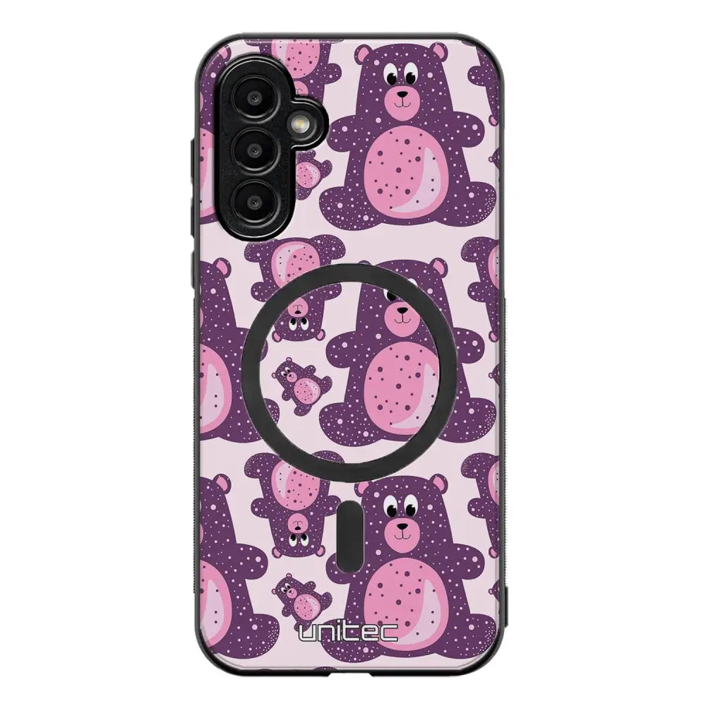 Samsung Galaxy A15 suojakuoret - Purple Teddy Bear