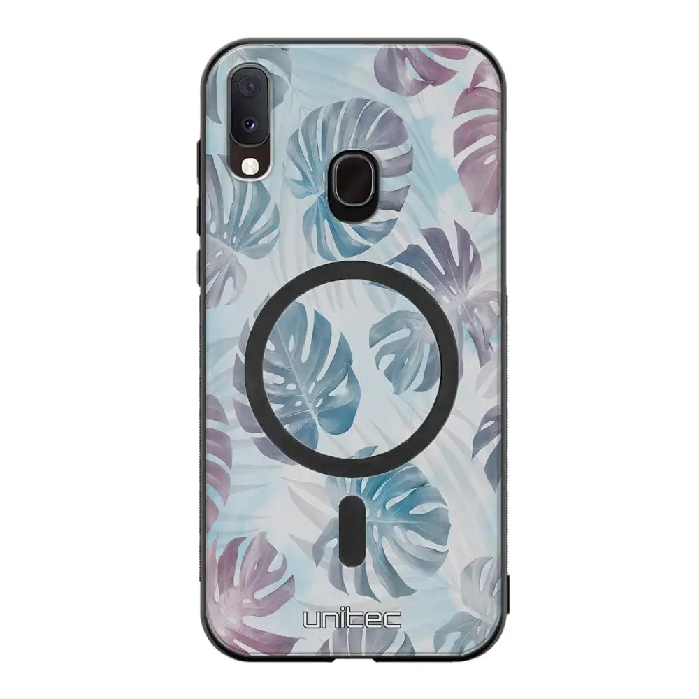 Samsung Galaxy A20e kukka suojakuoret - Monstera Texture