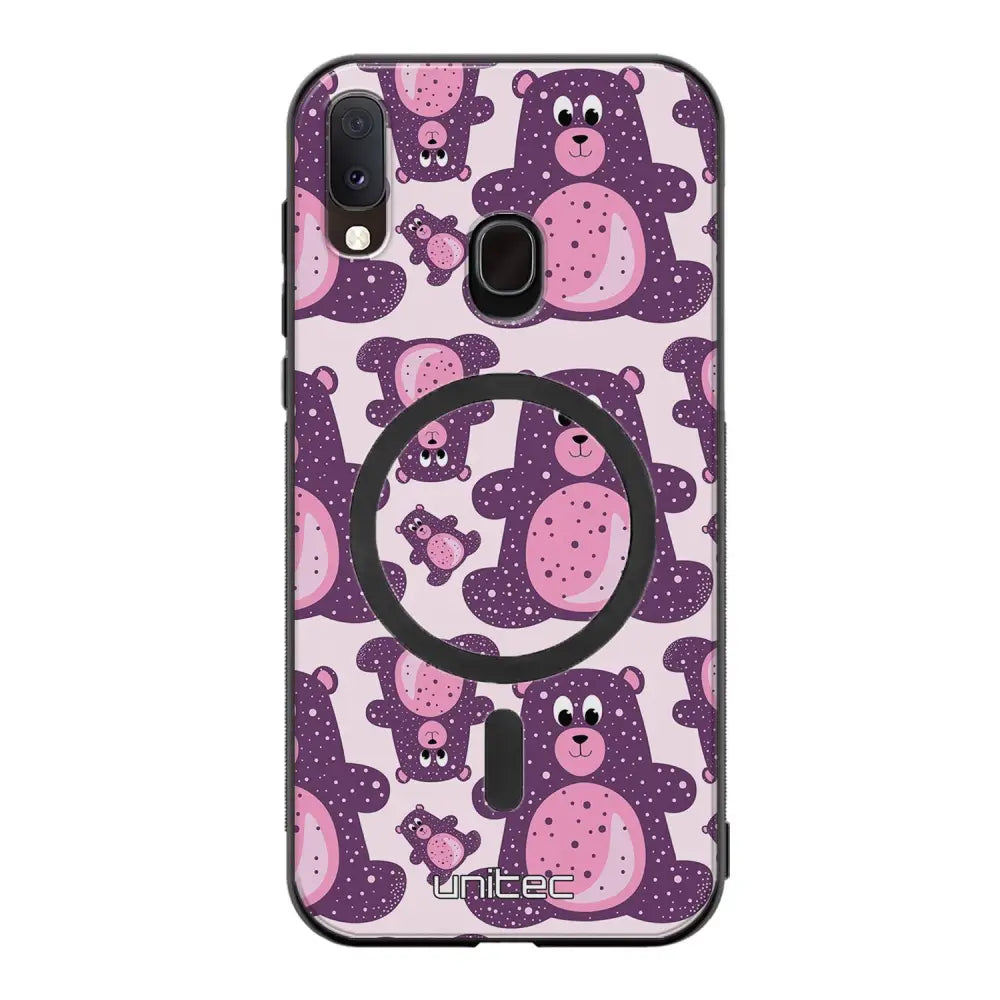Samsung Galaxy A20e suojakuoret - Purple Teddy Bear