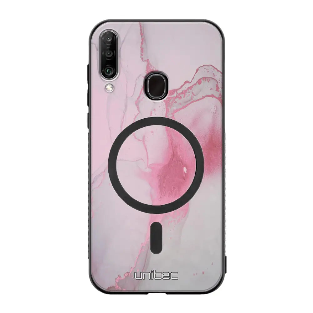Samsung Galaxy A20s marmori suojakuoret - Pink Pok Rie