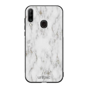 Samsung Galaxy A20s marmori suojakuoret - White Marble - Ei