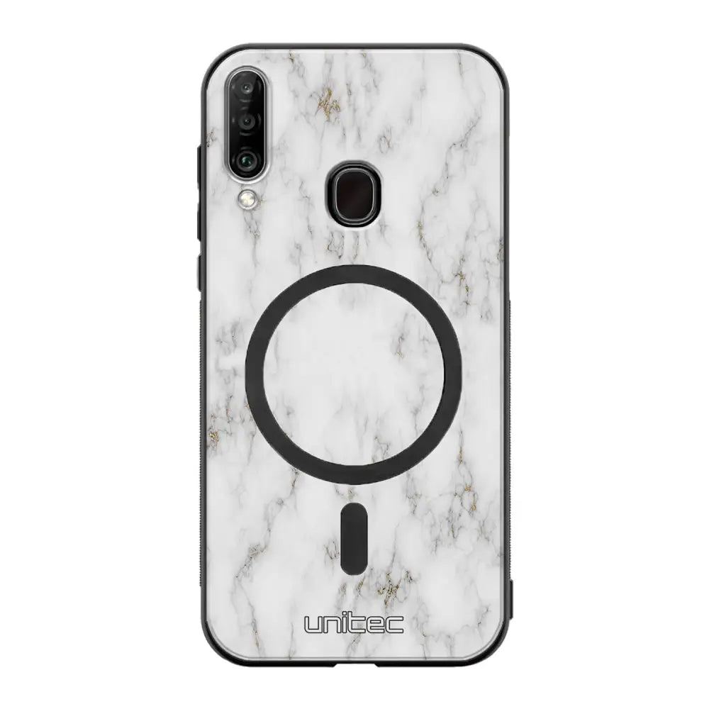 Samsung Galaxy A20s marmori suojakuoret - White Marble
