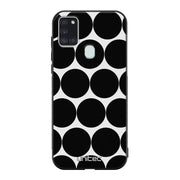 Samsung Galaxy A21s pallo suojakuoret - Musta Pallo - Ei